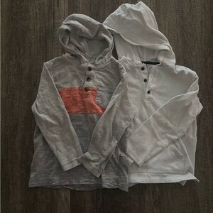 Janie and Jack White Hooded Shirt bundle